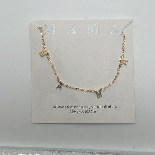 M•A•M•A necklace in gold