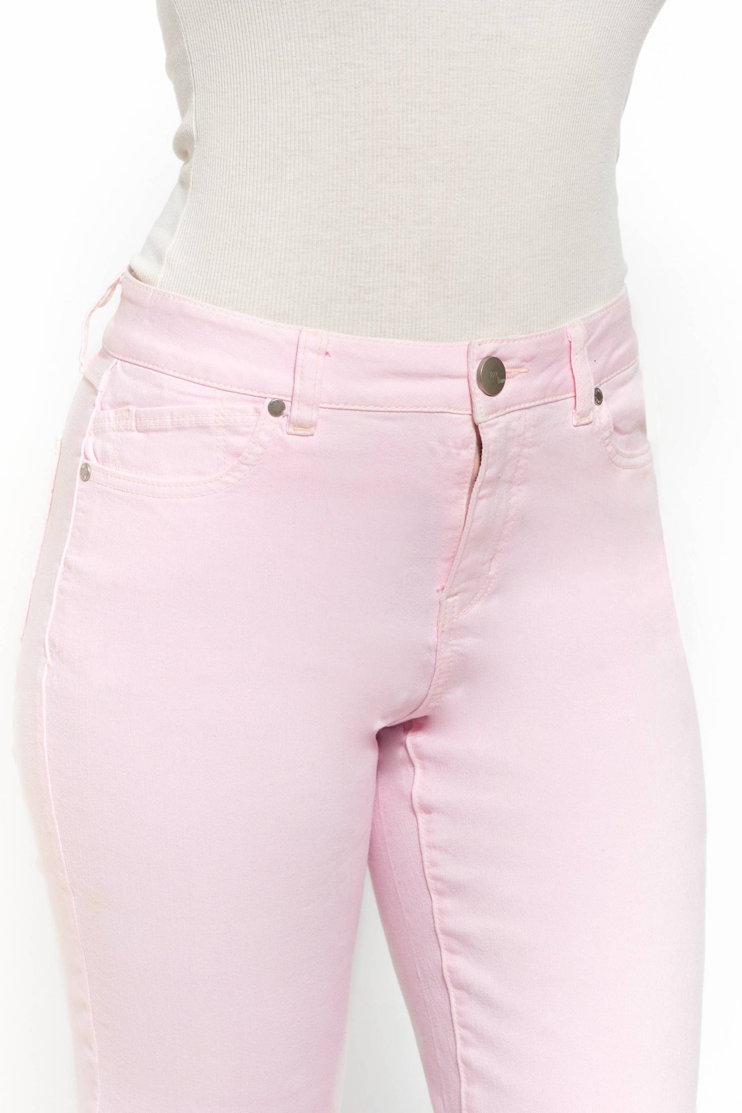 27" Luxe Demi-Boot Jean in Blush Fade (PINK JEANS)