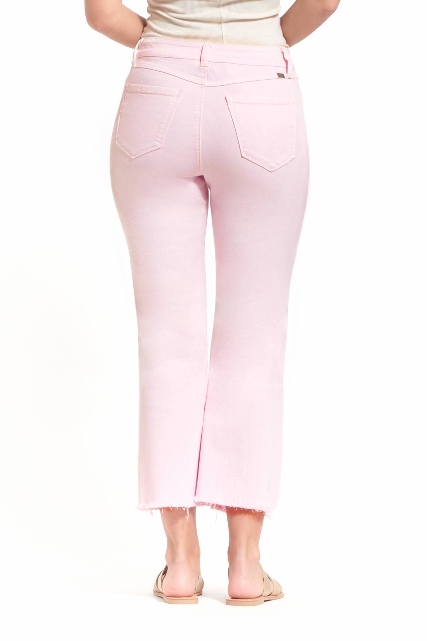 27" Luxe Demi-Boot Jean in Blush Fade (PINK JEANS)