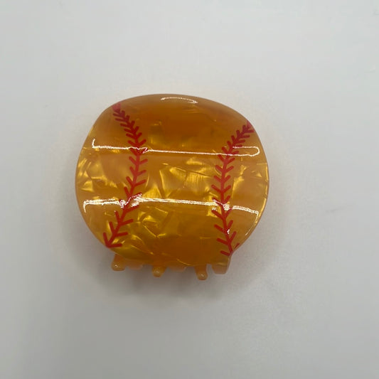 Small Softball Hair Clip