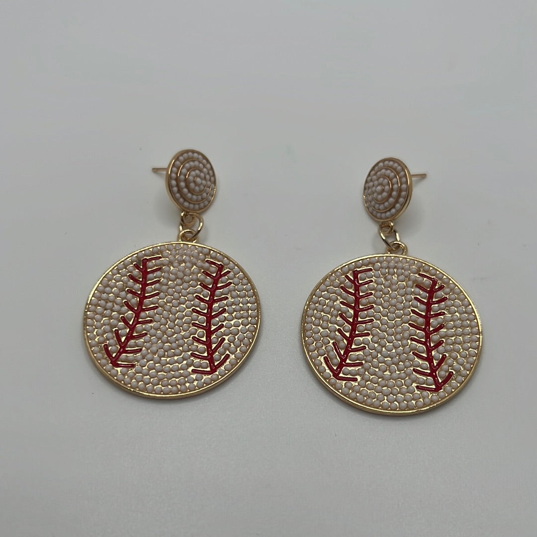 Baseball Earrings