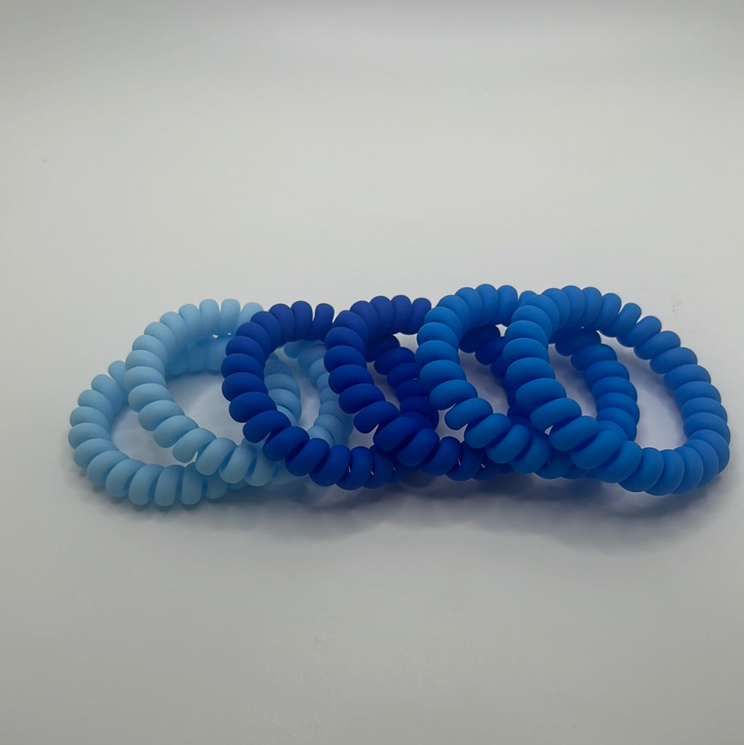 The Blues Spiral Hair Ties