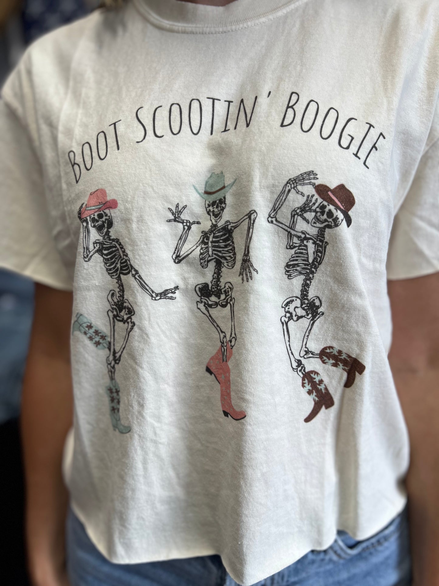 Cropped Boxy Boot Scootin’ Boogie Tee