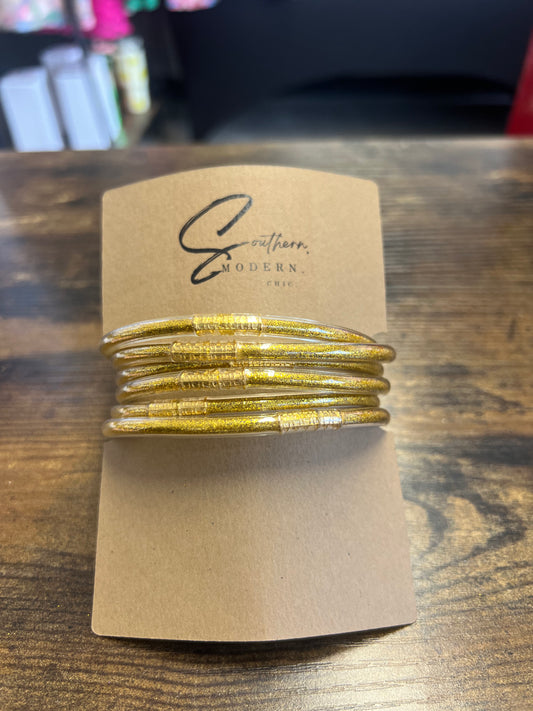 Gold Plastic Bracelets