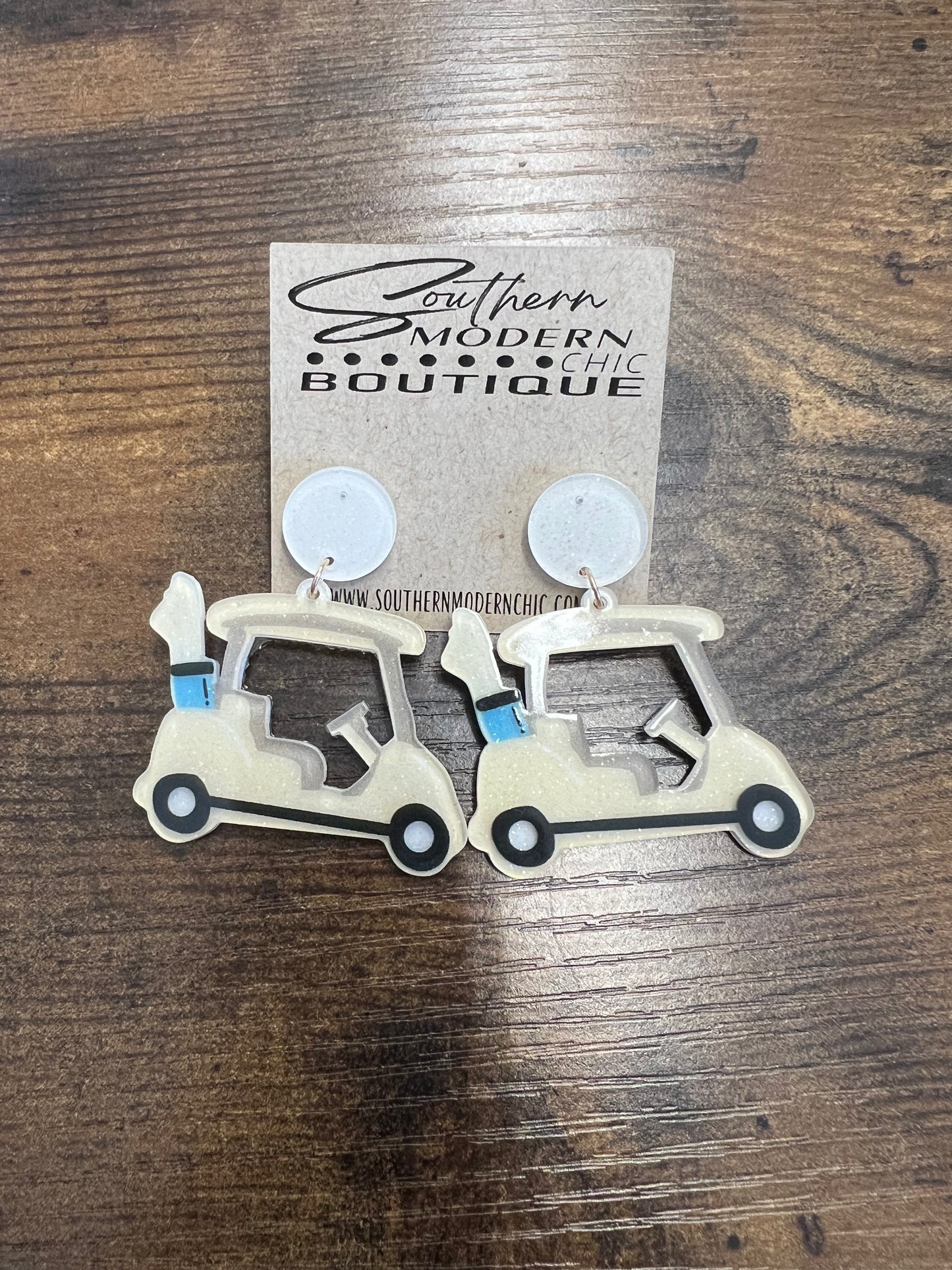 Golf Cart Earrings