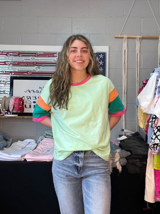 Green Oversized Tee