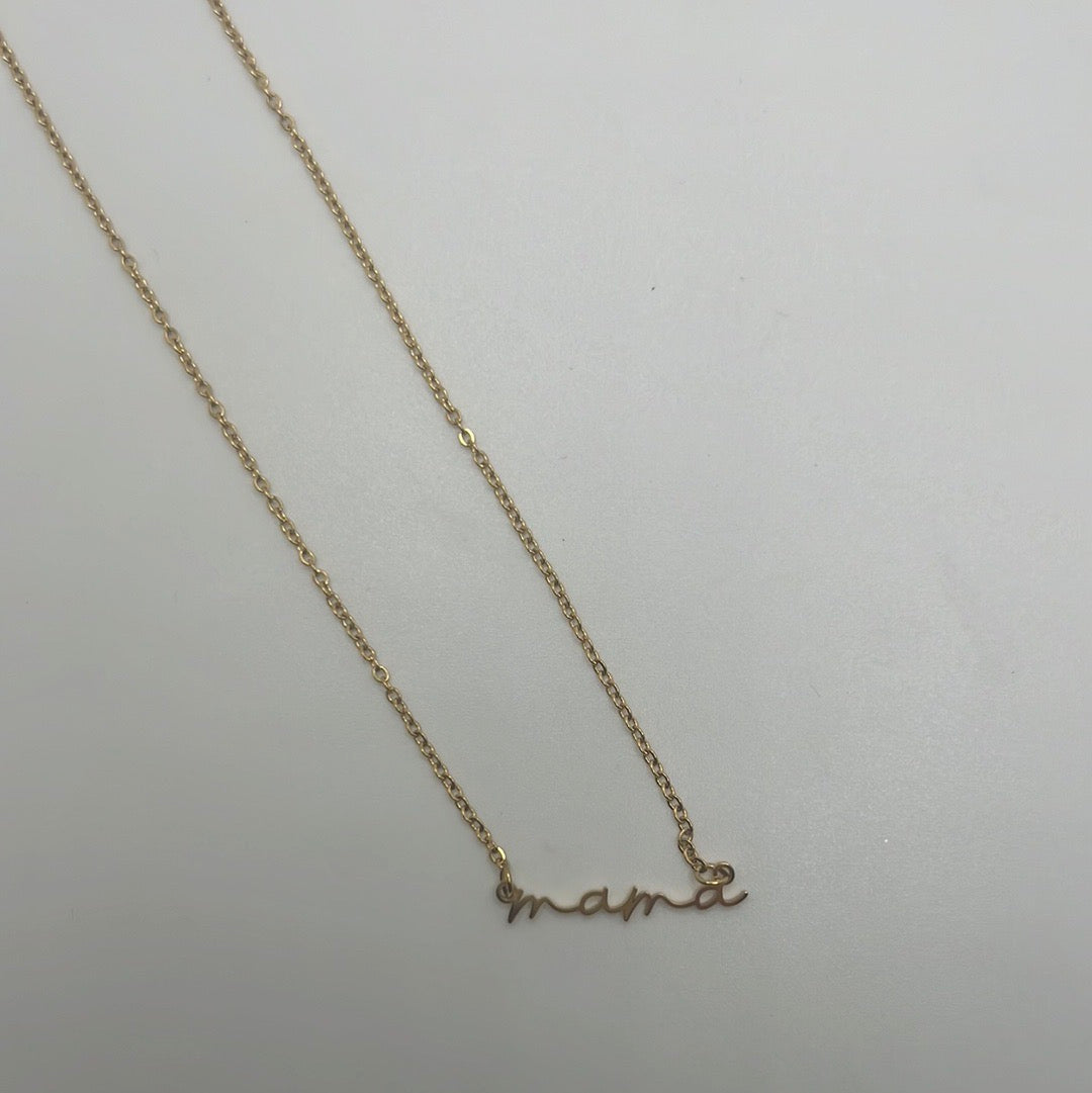 Dainty mama necklace