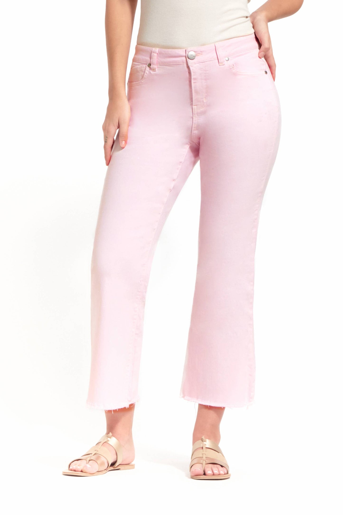 27" Luxe Demi-Boot Jean in Blush Fade (PINK JEANS)